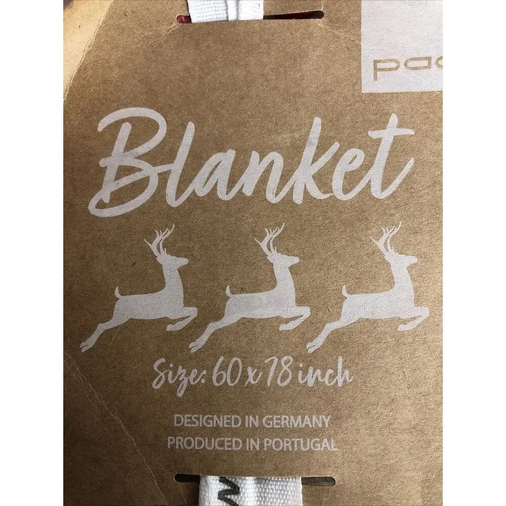 Pad Concept Red & White Oversized Throw Blanket 60